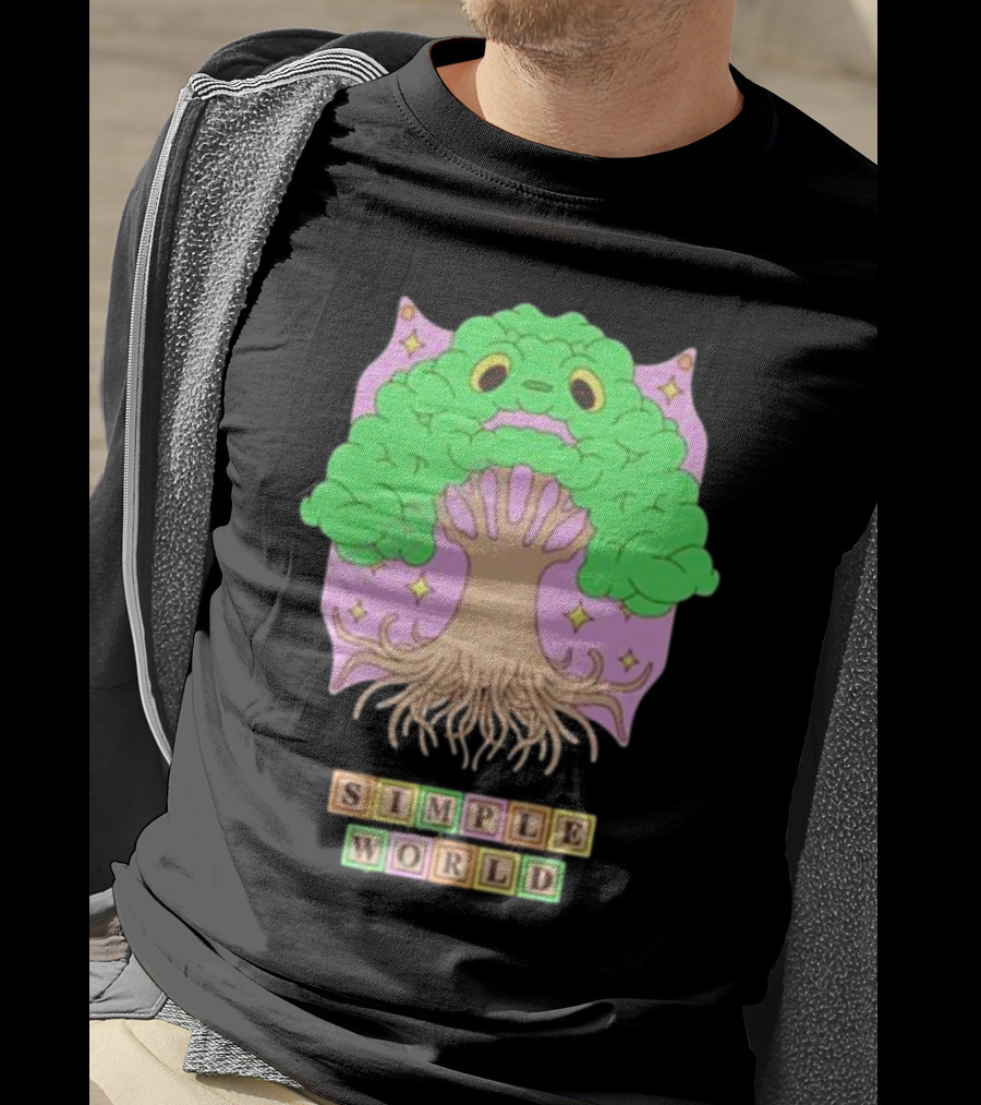 Simple World Tree Creature Fantasy Blocks T-Shirt