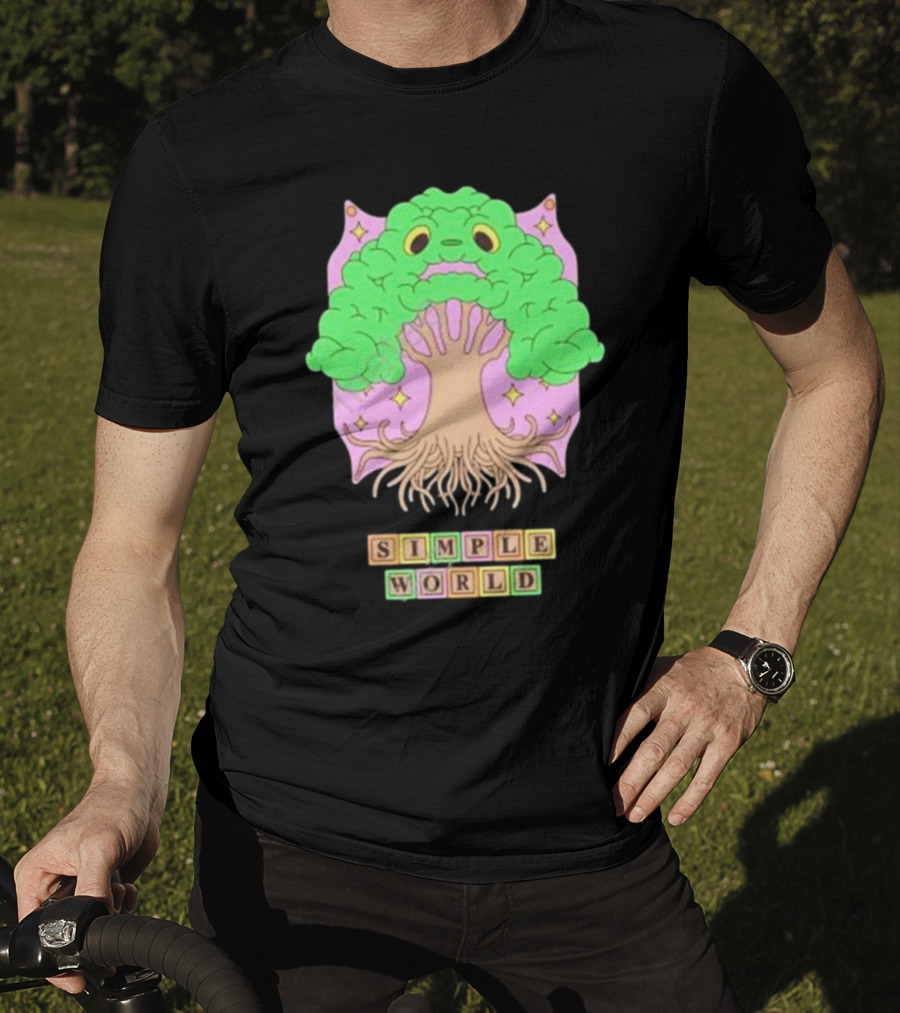 Simple World Tree Creature Fantasy Blocks T-Shirt