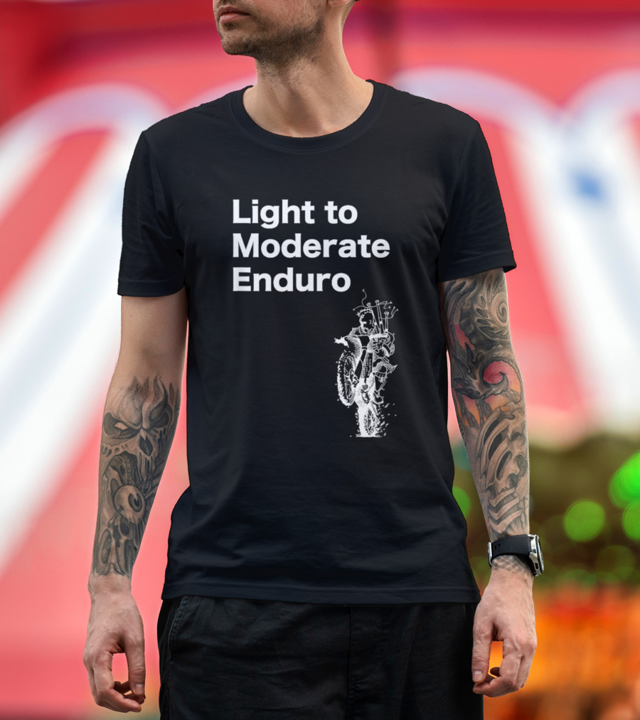 Light to Moderate Enduro Adventure with Motorcycle T-Shirt