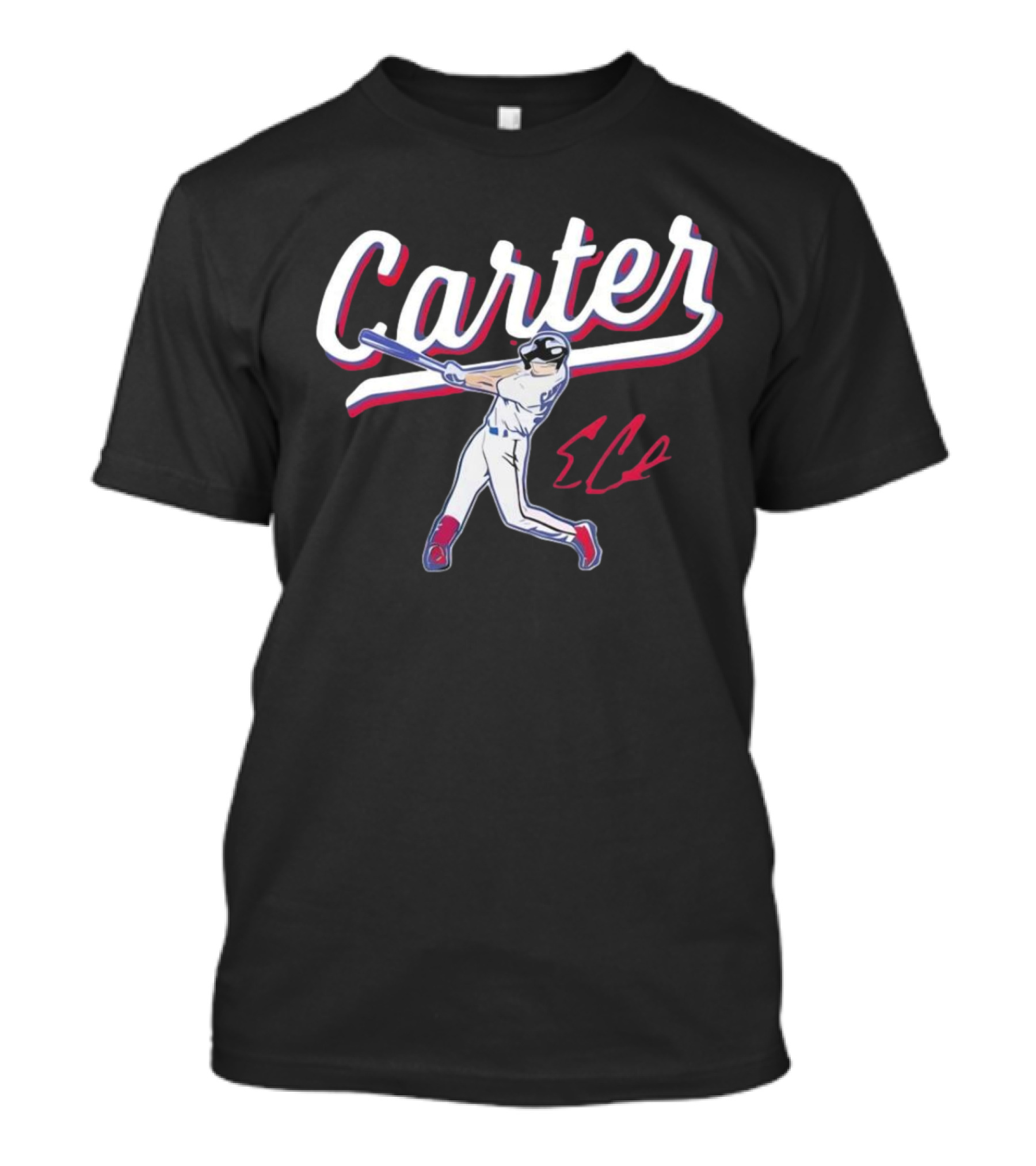Carter Rangers Evan Carter Baseball Player T-Shirt