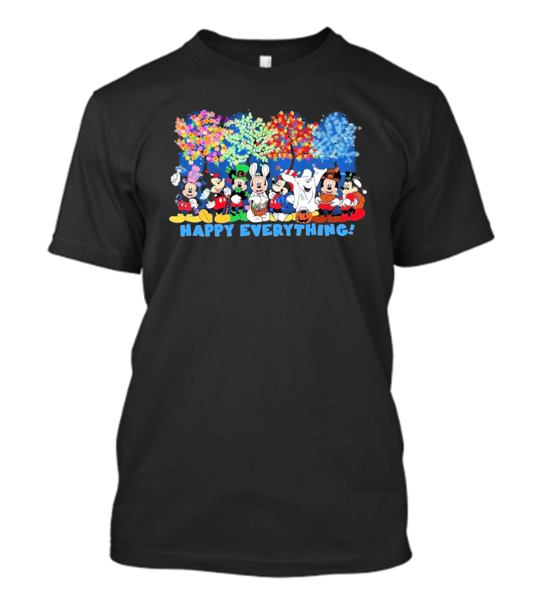 Mickey Mouse Happy Everything Seasons Celebrations T-Shirt