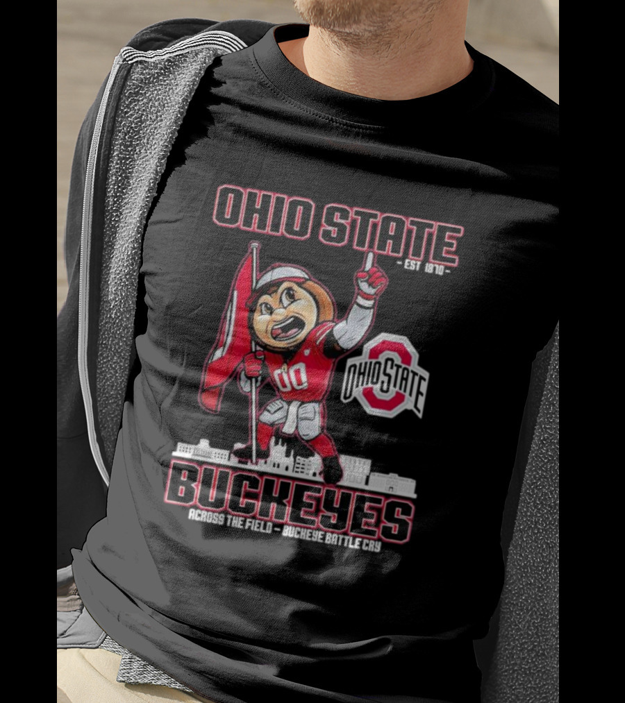 Ohio State Buckeyes Est 1870 Across The Field Buckeye Battle Cry T-Shirt