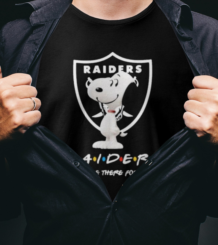 Raiders Peanuts Friends I'll Be There For You Snoopy T-Shirt