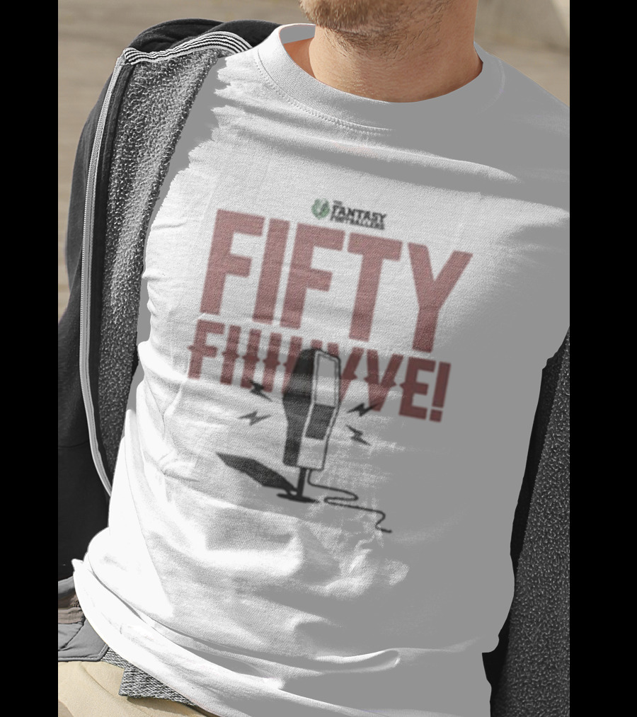 Fantasy Footballers Fifty Fiiive Podcast Mic T-Shirt