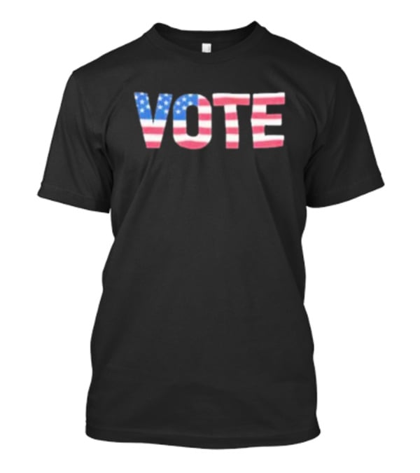 Vote United States American Flag Letters T-Shirt