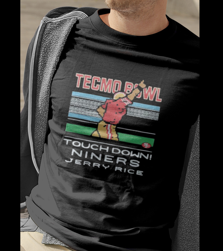 Tecmo Bowl Touchdown Niners Jerry Rice San Francisco T-Shirt