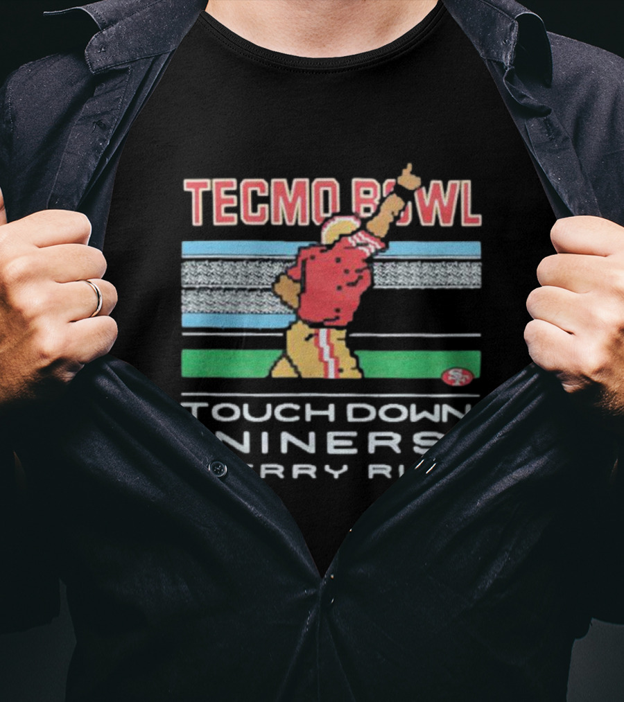 Tecmo Bowl Touchdown Niners Jerry Rice San Francisco T-Shirt