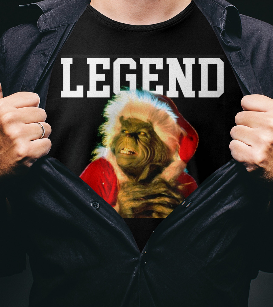 Grinch Legend Santa Christmas T-Shirt