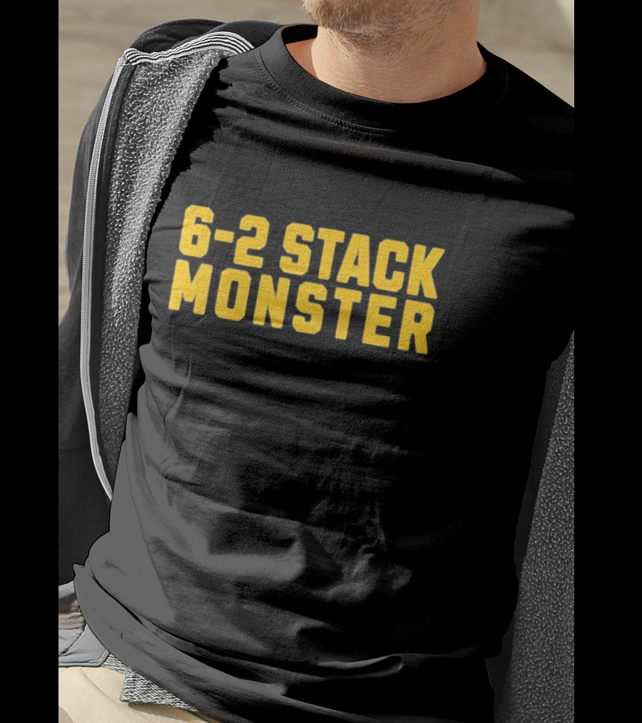 6-2 Stack Monster Football Defense Strategy T-Shirt