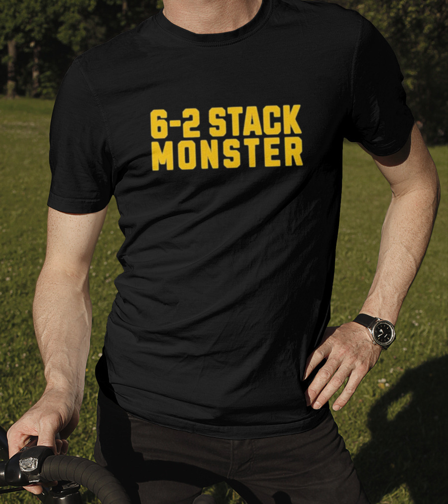 6-2 Stack Monster Football Defense Strategy T-Shirt