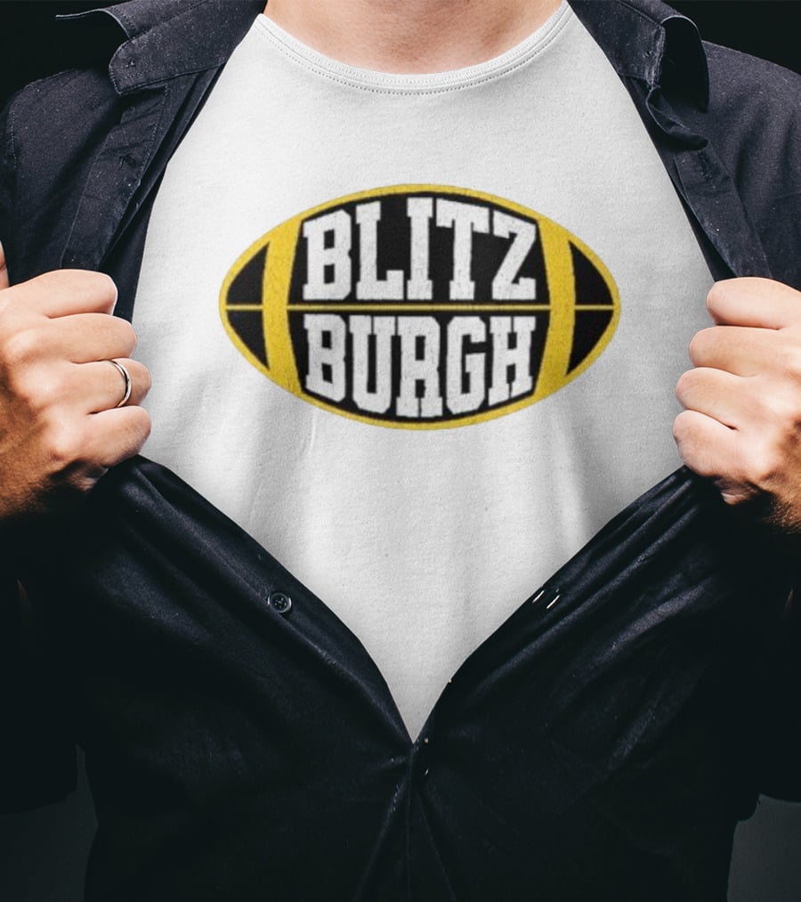 Blitz Burgh Football Logo Steelers T-Shirt