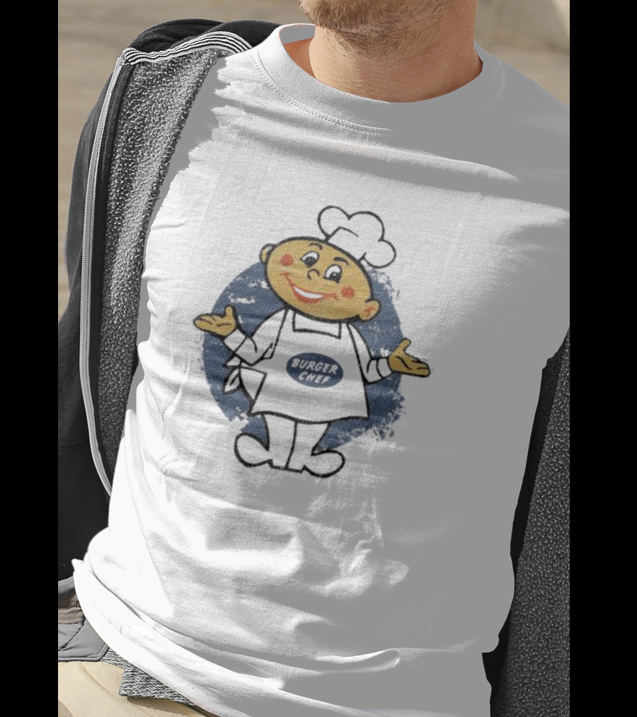 Burger Chef Cartoon Character Vintage Nostalgia T-Shirt