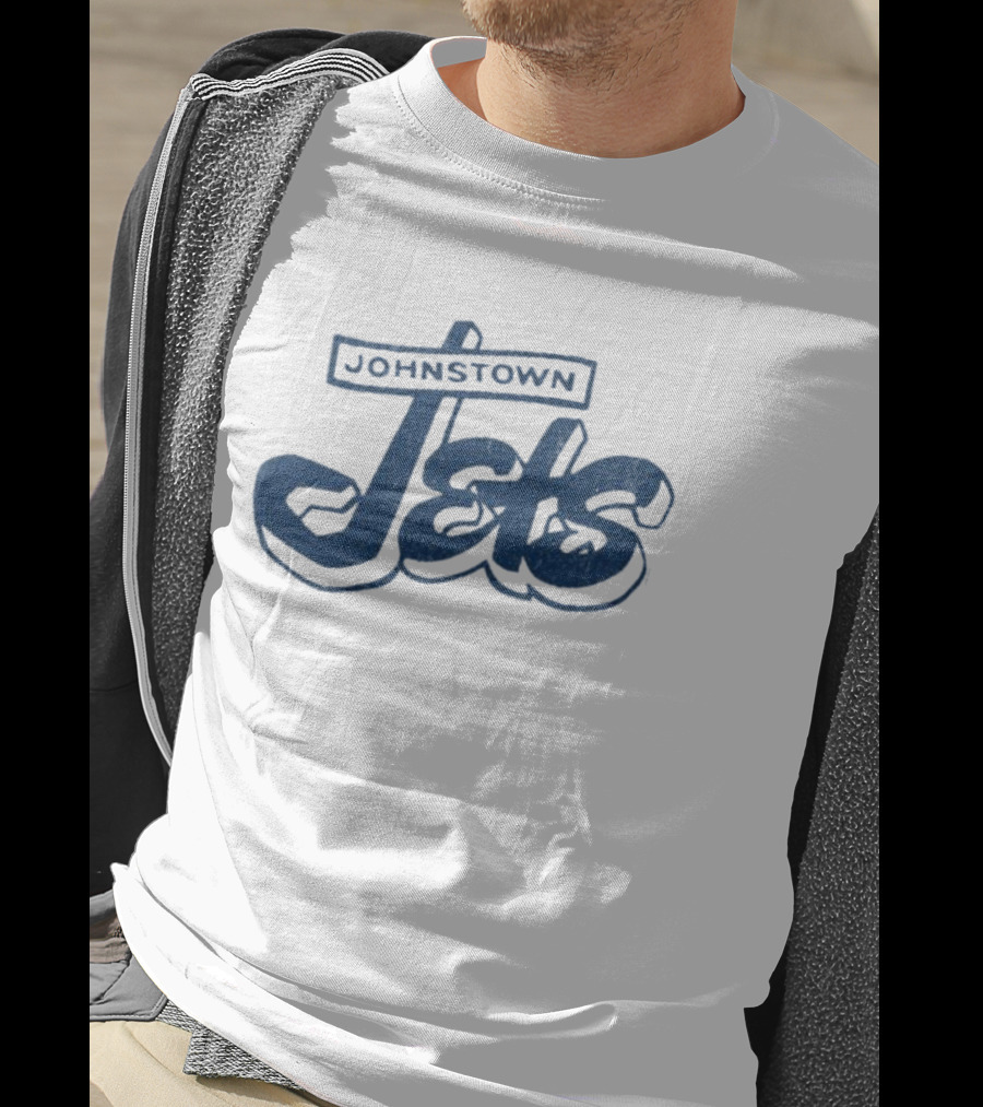 Johnstown Jets Hockey 1950s Retro Script T-Shirt