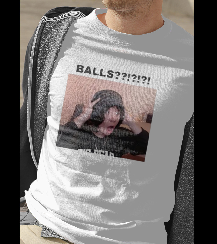 Liz Qcktycult Balls Quackity Reaction Surprise Image T-Shirt