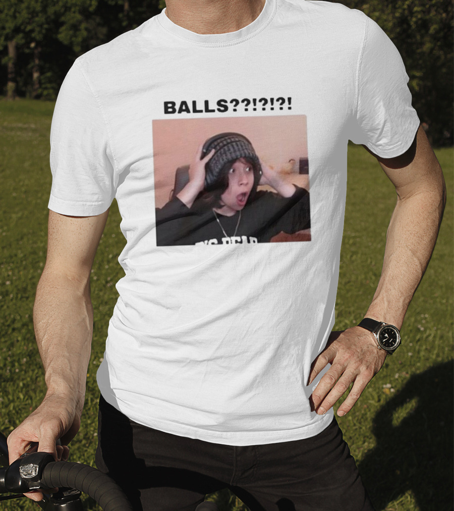 Liz Qcktycult Balls Quackity Reaction Surprise Image T-Shirt