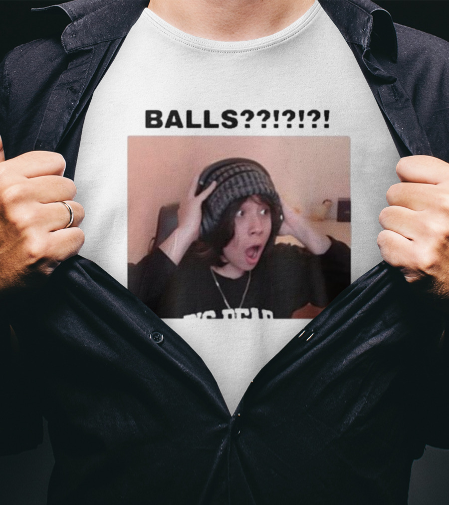 Liz Qcktycult Balls Quackity Reaction Surprise Image T-Shirt