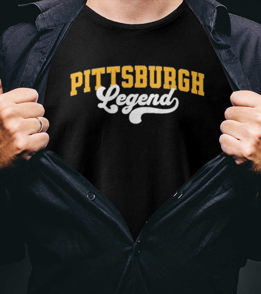 Pittsburgh Legend Classic Yellow And White T-Shirt