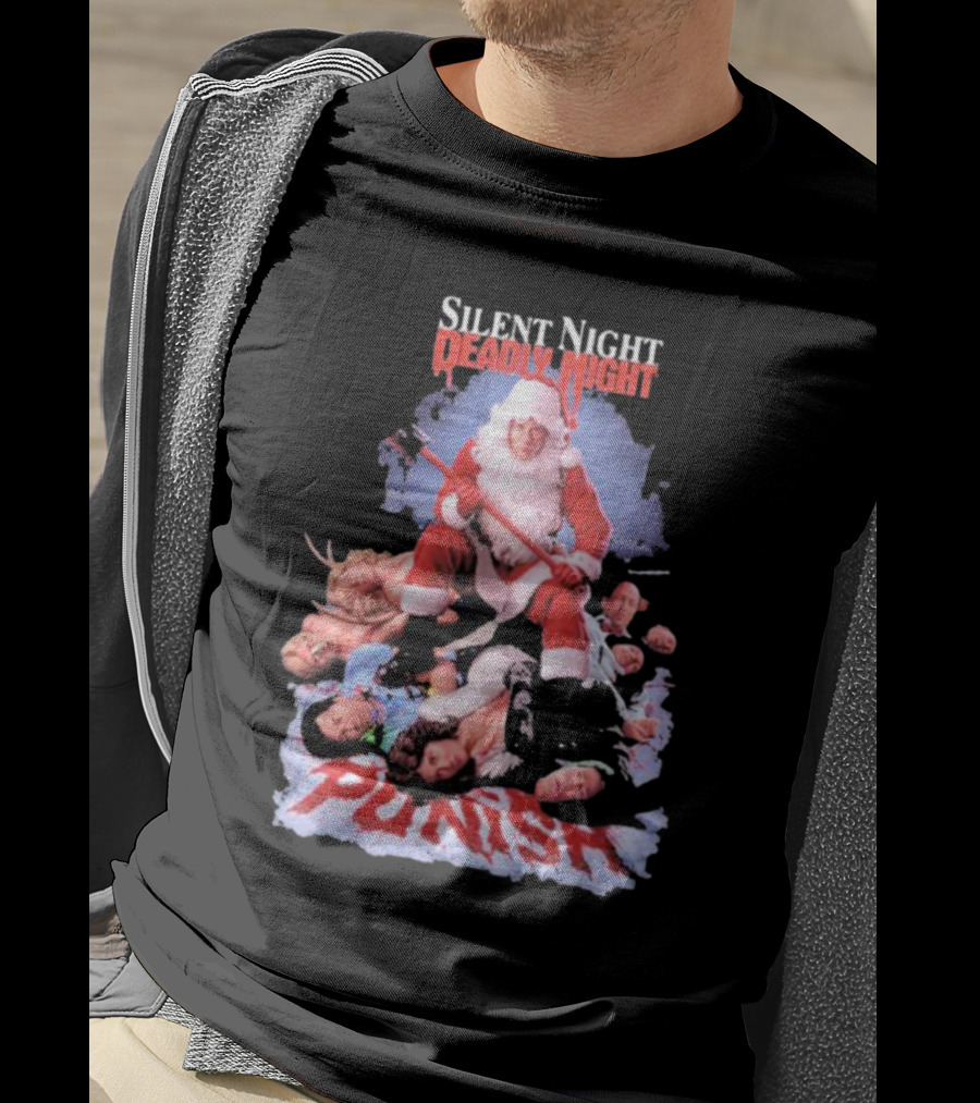 Silent Night Deadly Night Santa Punish Punishment Is Good T-Shirt