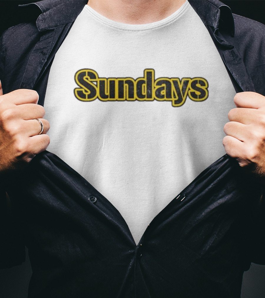 Sundays Steel Pittsburgh Football Game Day T-Shirt