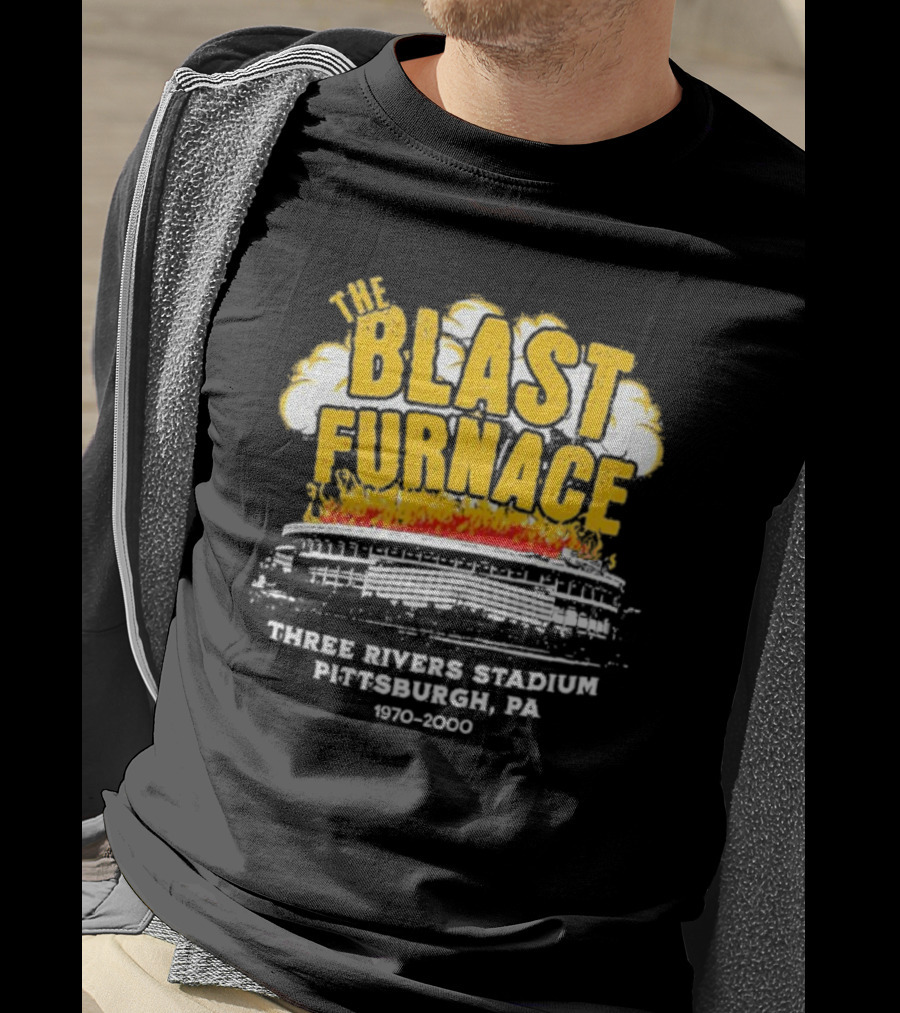 The Blast Furnace Explosion Three Rivers Stadium Pittsburgh PA 1970 2000 T-Shirt