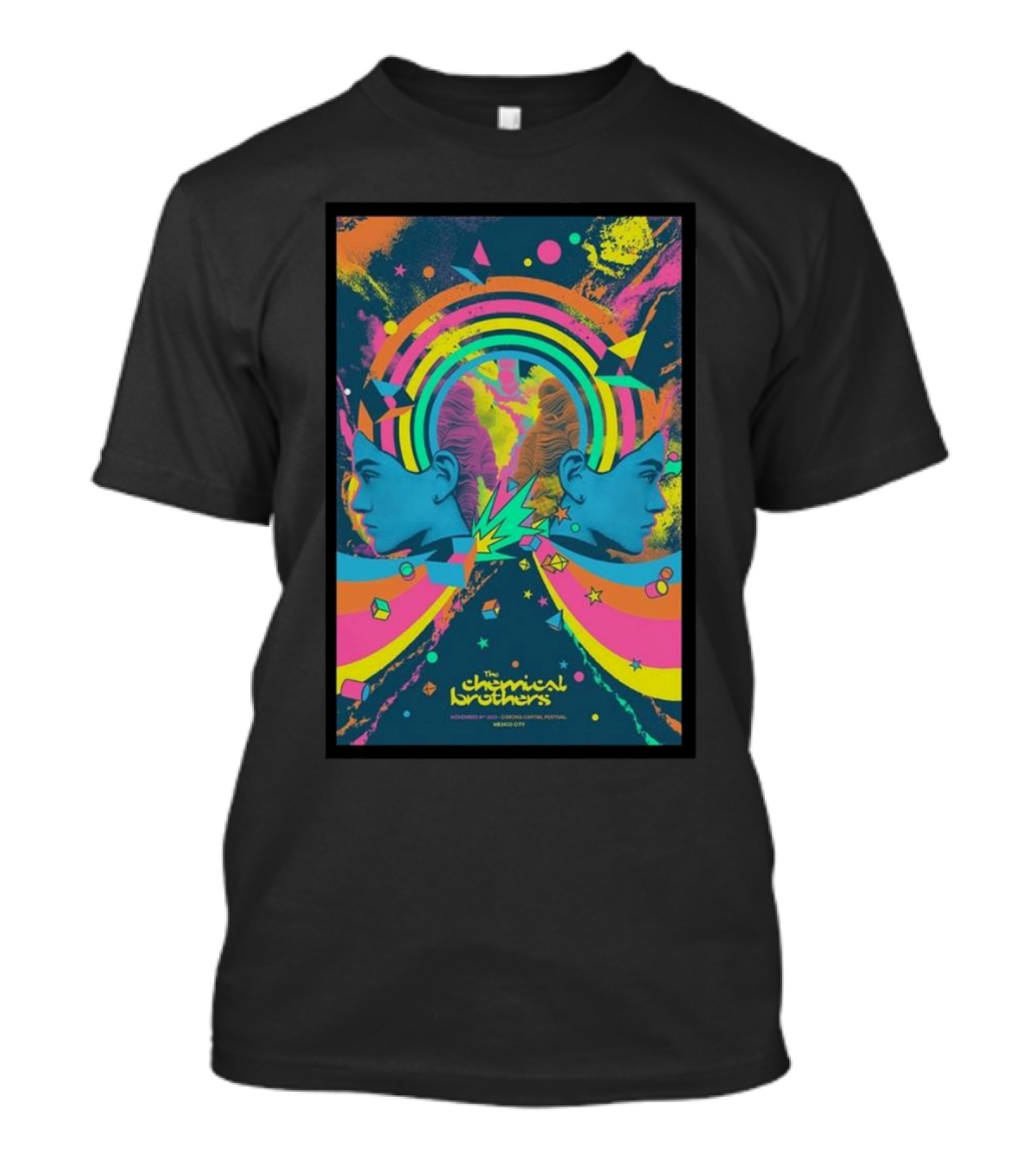 The Chemical Brothers Electropical Psychedelic Art November 19 Rainbow Explosion T-Shirt