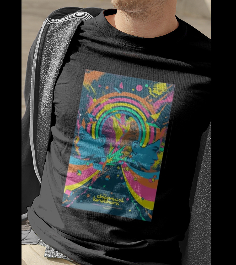 The Chemical Brothers Electropical Psychedelic Art November 19 Rainbow Explosion T-Shirt