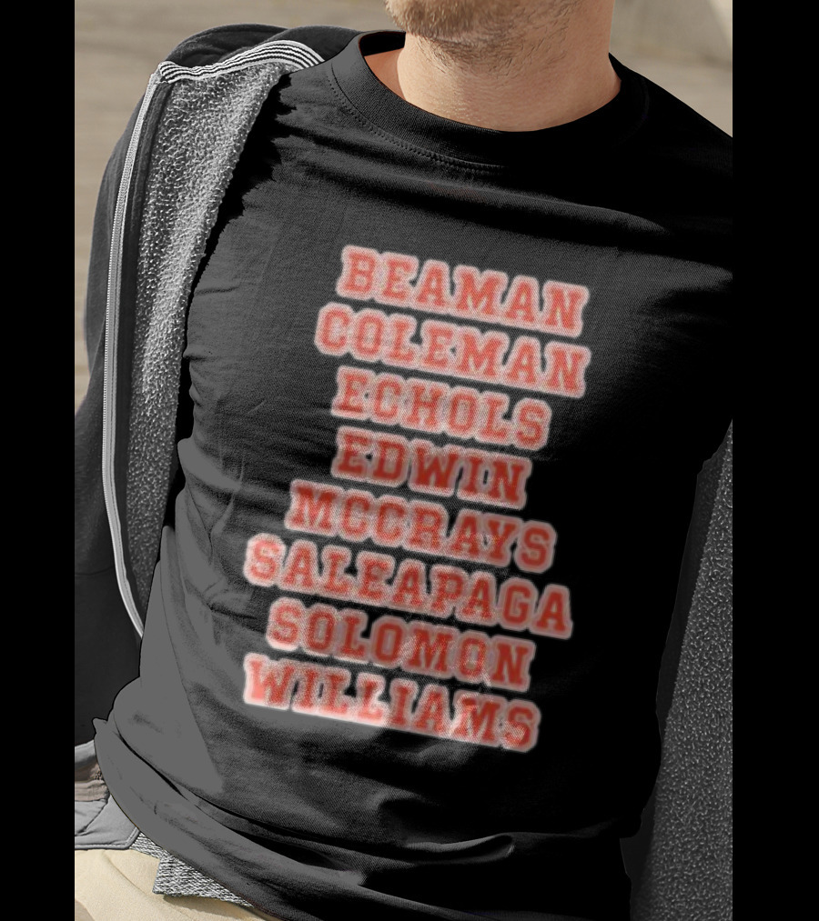 Beaman Coleman Echols Edwin McCray Saleapaga Solomon Williams Sports Legacy T-Shirt