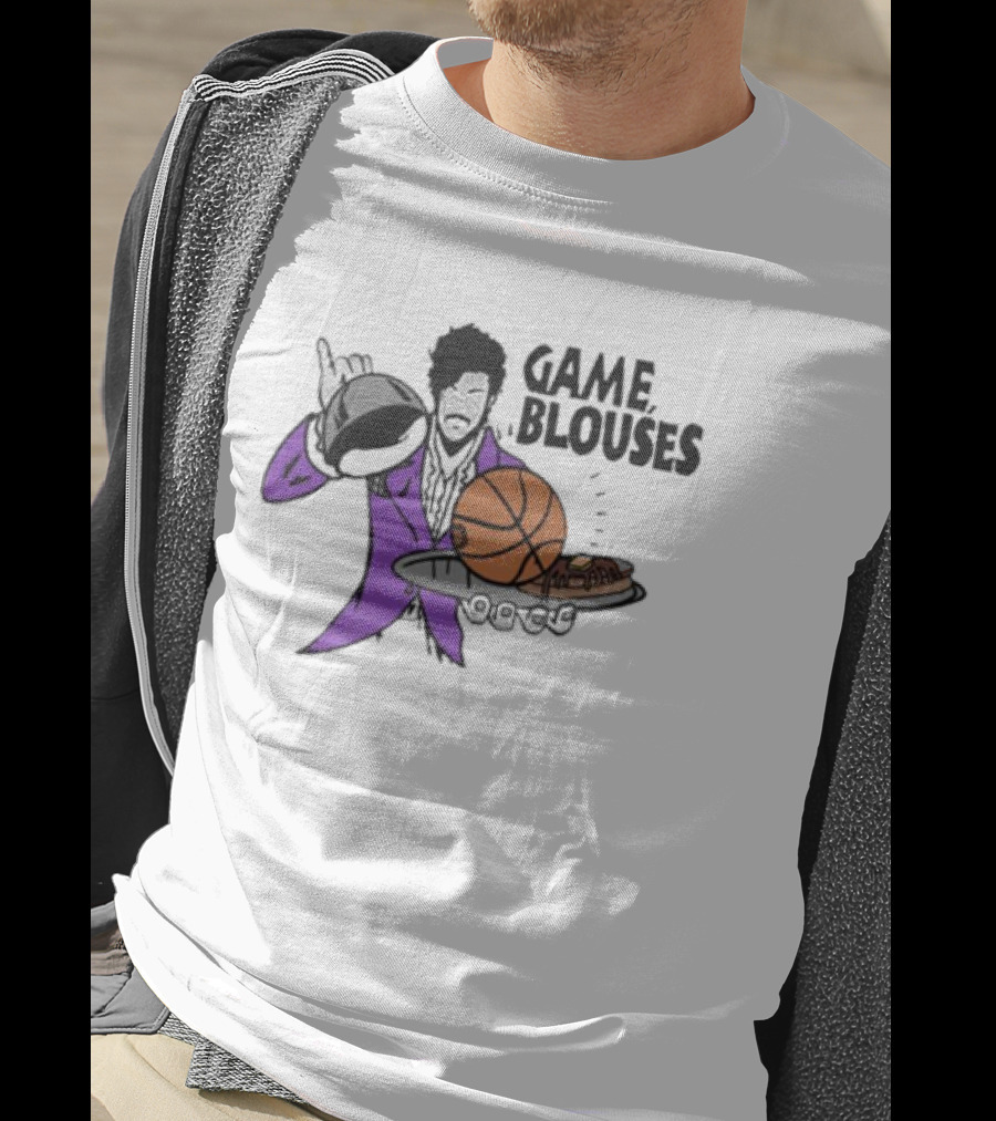 Game Blouses Basketball And Pancakes Purple Jacket T-Shirt