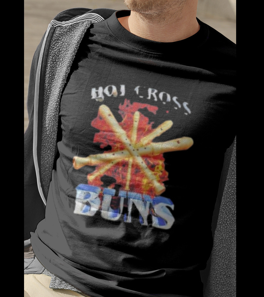 HOT CROSS BUNS Recorders Flame Crossed T-Shirt