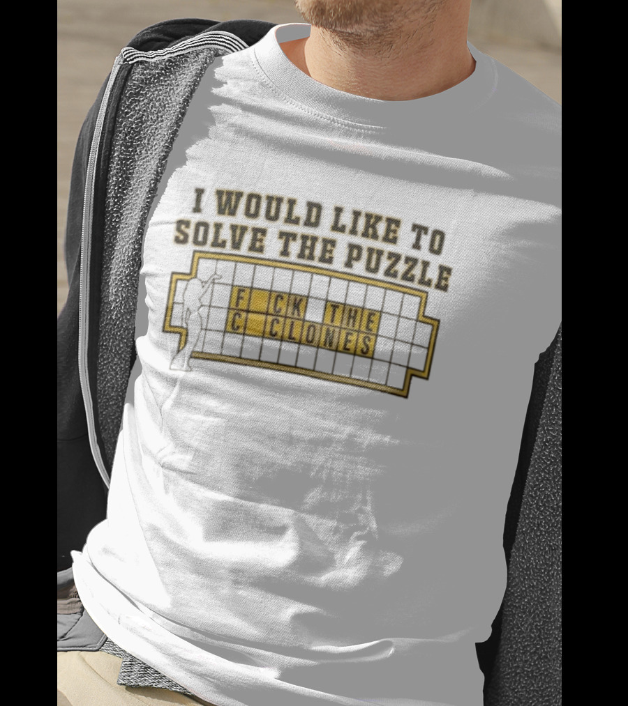 Iowa Football Rivalry Hawkeyes Solve The Puzzle Clones Joke T-Shirt