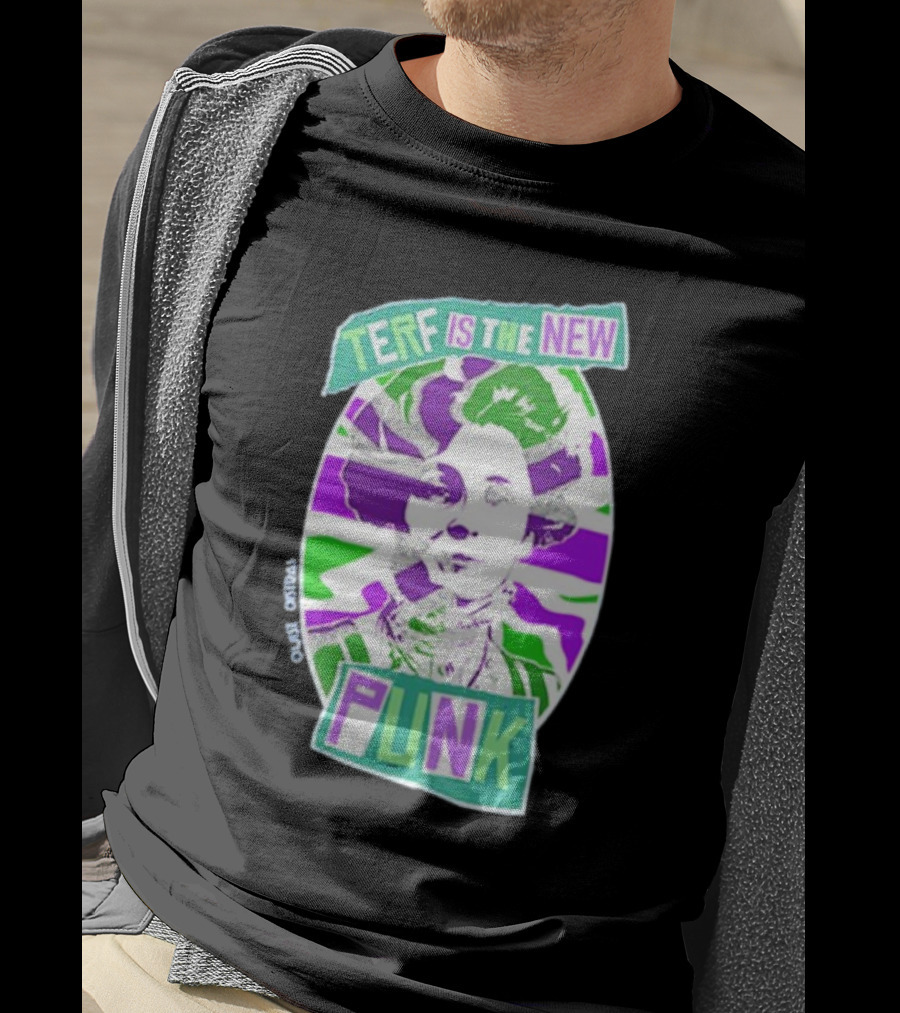 TERF Is The New Punk Emmeline Image Oval Equid Thing T-Shirt