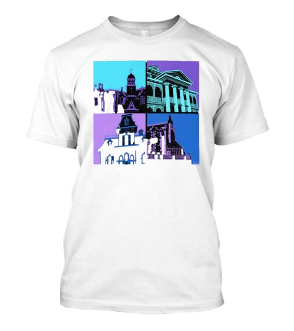 The Four Mansions Haunted Attraction Icons T-Shirt