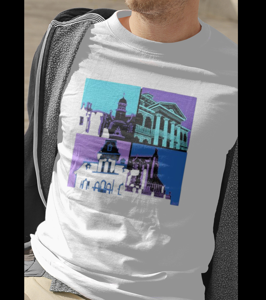 The Four Mansions Haunted Attraction Icons T-Shirt