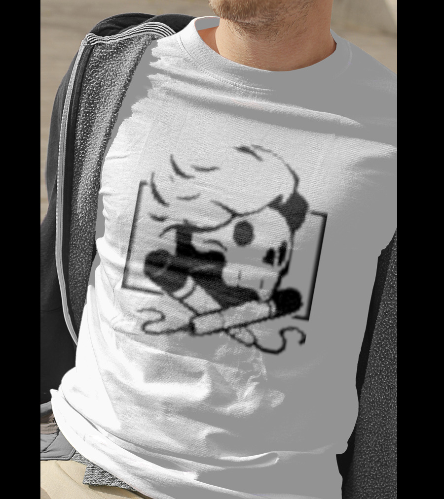 Danielrustage Skull Microphone Crossbones T-Shirt