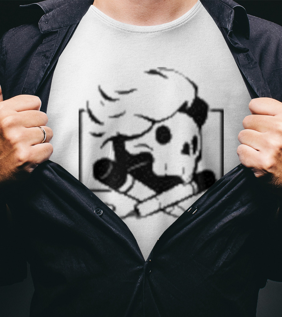 Danielrustage Skull Microphone Crossbones T-Shirt