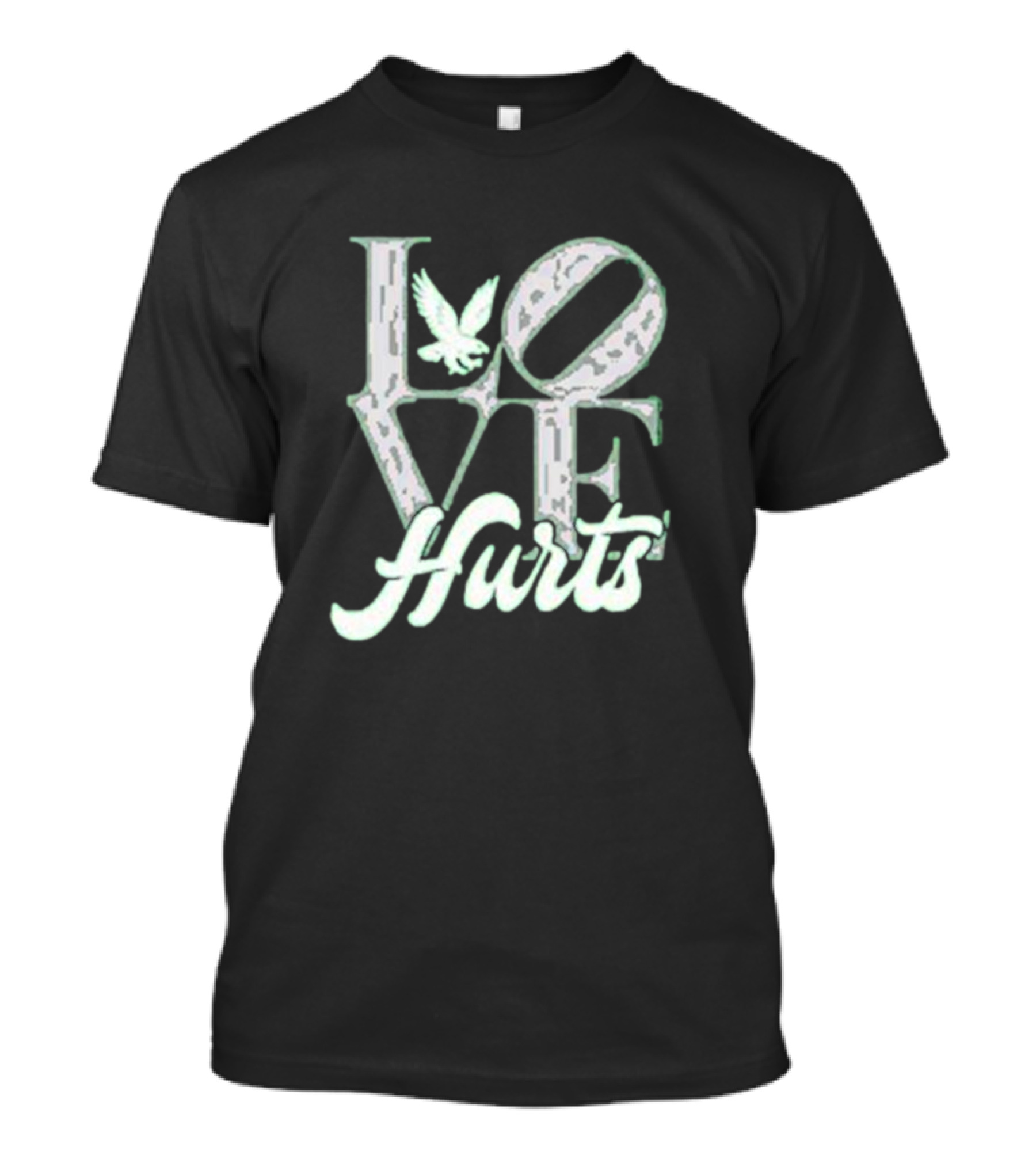 Love Hurts With Eagle Icon T-Shirt