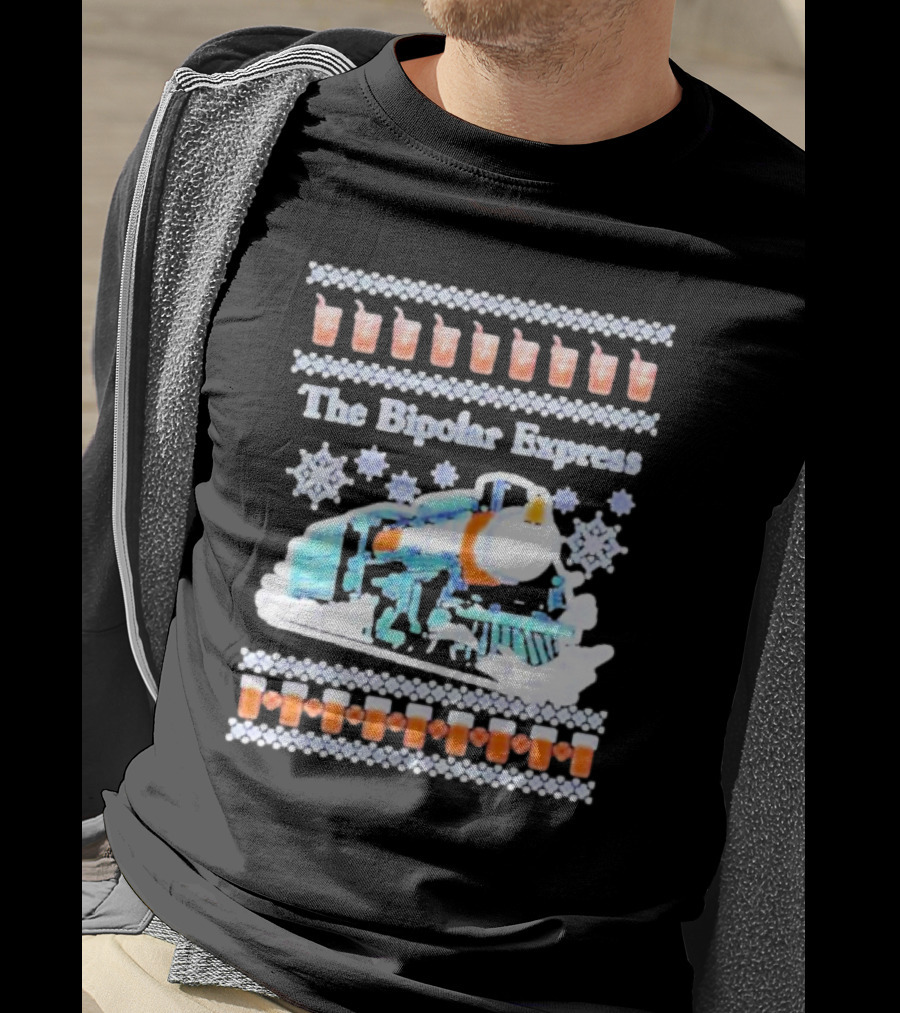 The Bipolar Express Ice Drink Train Winter T-Shirt