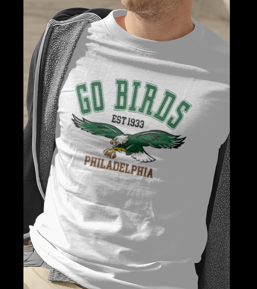 Kelly Green Go Birds Philadelphia Eagles Est 1933 NFL T-Shirt