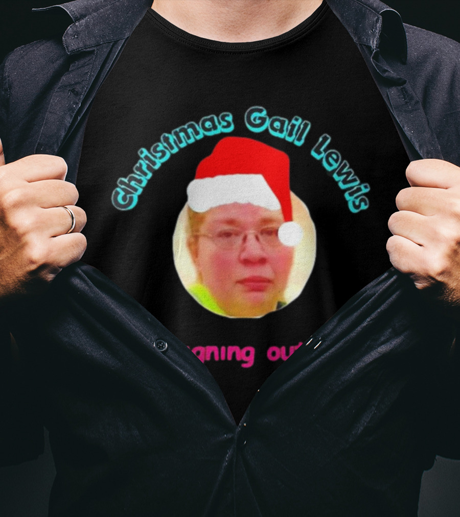 Christmas Gail Lewis Signing Out Santa Hat T-Shirt