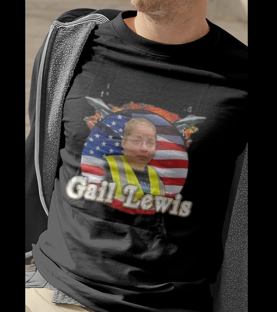 Gail Lewis Walmarines The Few The Proud American Hero Flag Background T-Shirt