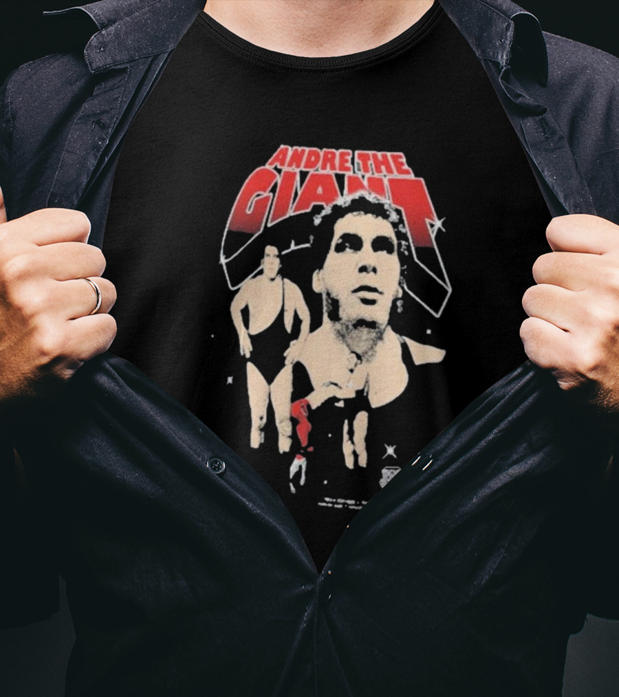 Andre The Giant Ripple Junction Collage Classic Style Stars T-Shirt