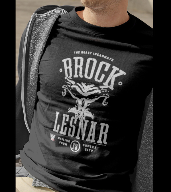 Brock Lesnar The Beast Incarnate Mailing From Suplex City T-Shirt