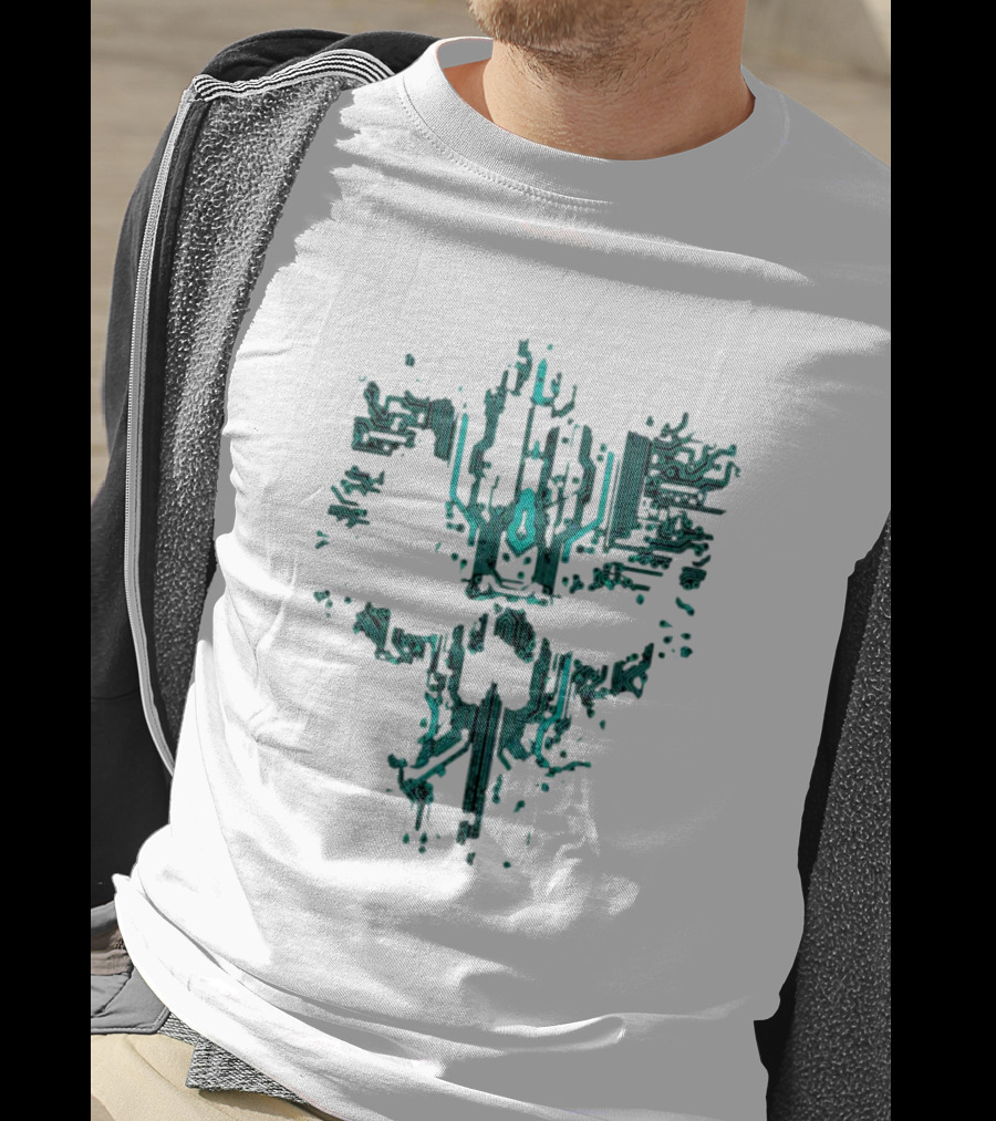 Circuit Skull Tech Face T-Shirt