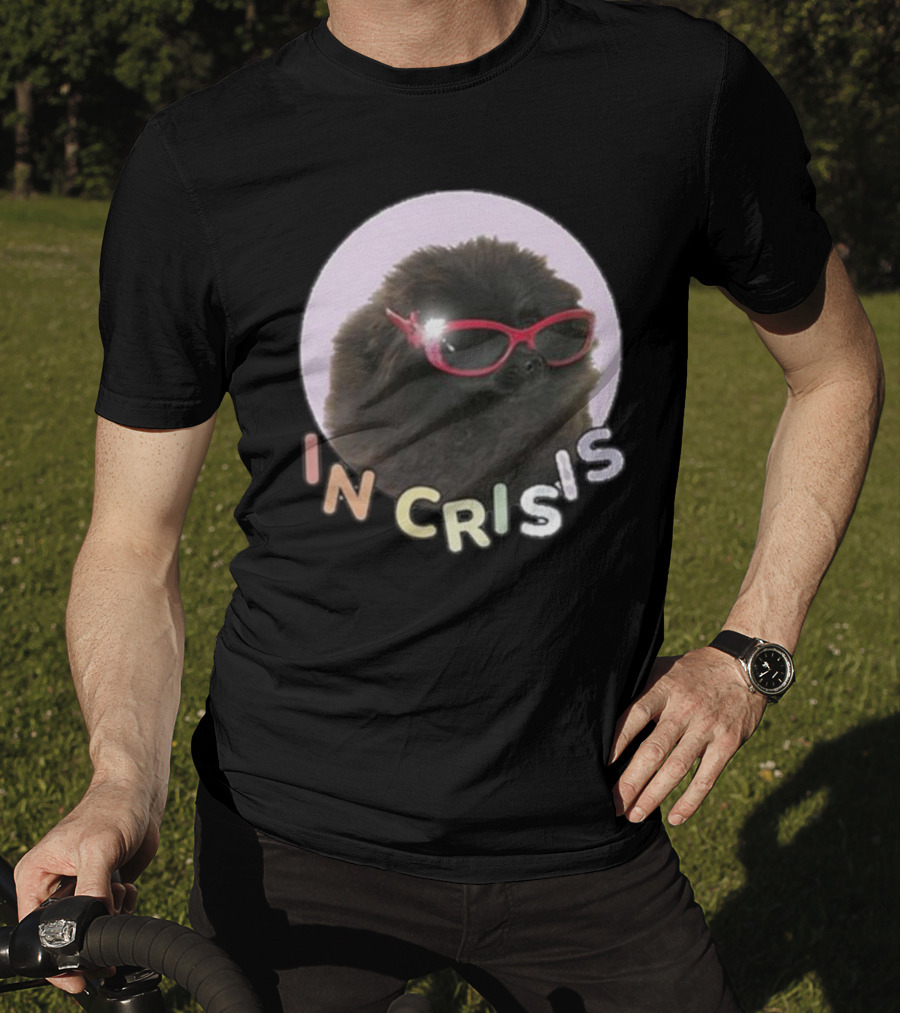 Got Funny In Crisis Dog Wearing Red Sunglasses Iconic T-Shirt