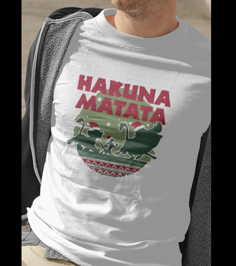 Hakuna Matata Disney Christmas The Lion King Holiday Festive Edition T-Shirt