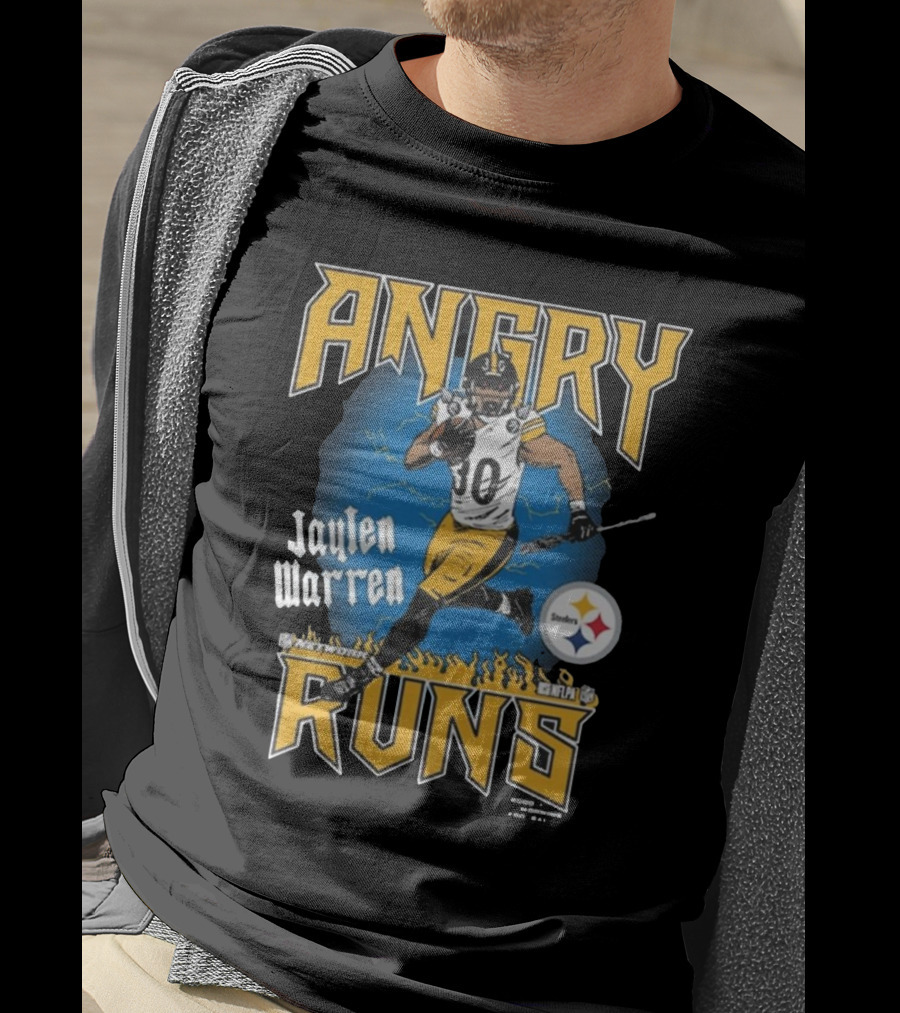 Jaylen Warren Angry Runs NFL Network Steelers T-Shirt