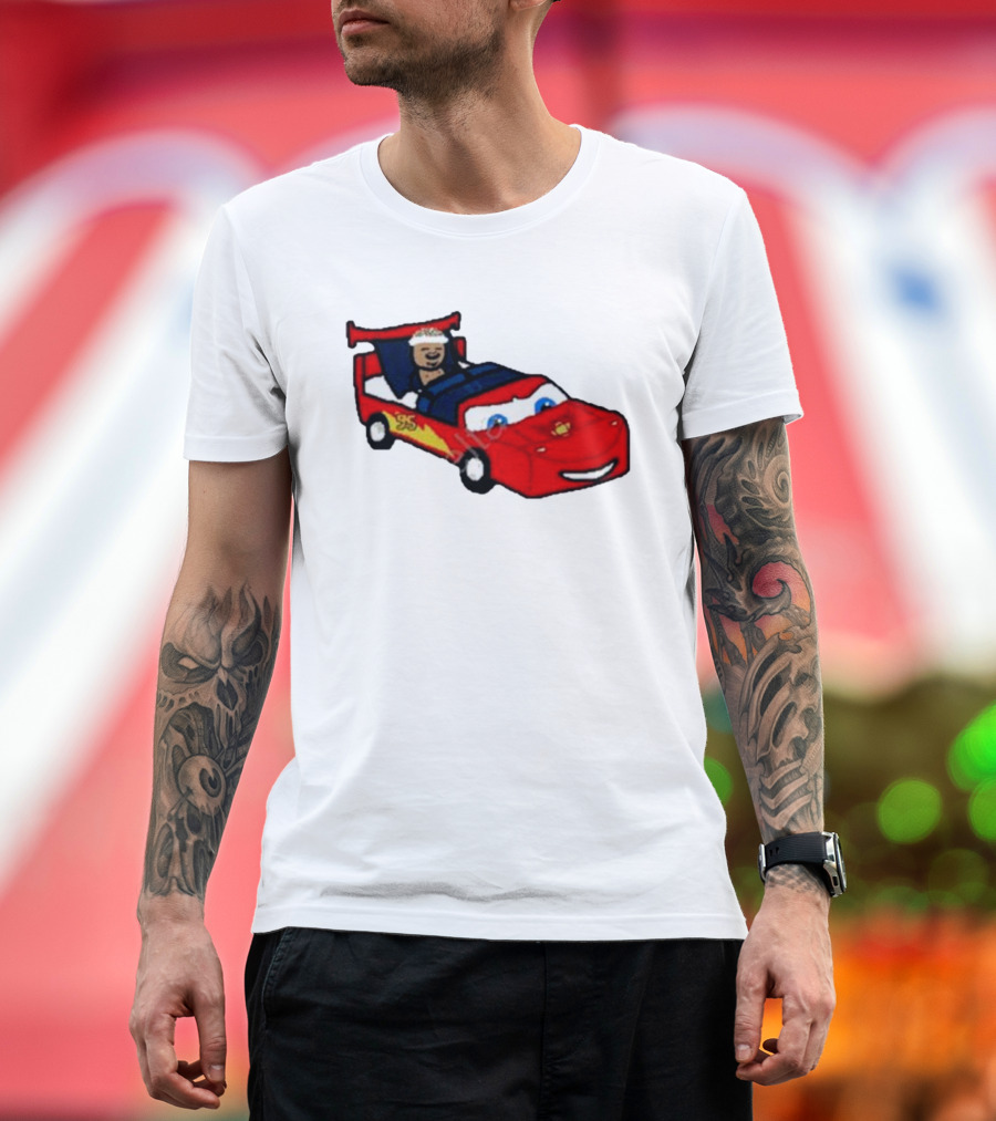 Nbapaint Kyle Snooze-ma with Racing Car T-Shirt