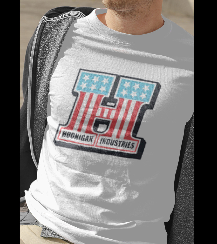 Hoonigan Industries Red Blue Stars Stripes H T-Shirt