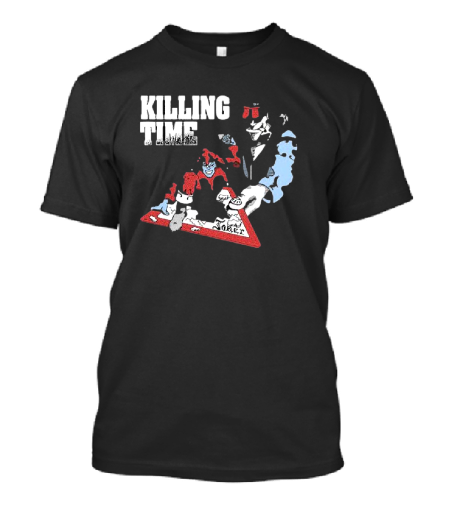 Killing Time Dealer Joker Playing Cards Motif T-Shirt