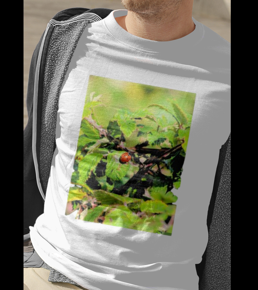 Spot In Nature With Ladybug On Leaf T-Shirt